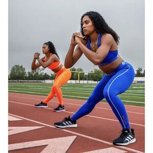 Ethika Subzero Performance‎ Full Length Tights Size Small Unisex Teens Neon Blue